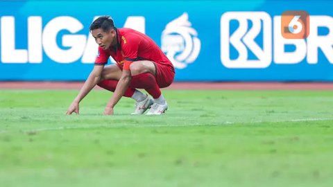 Bek Persija Jakarta, Rizky Ridho, setelah mencetak gol spektakuler ke gawang Arema FC pada laga pekan ke-26 BRI Liga 1 2024/2025 di Stadion Patriot Candrabhaga, Bekasi, Minggu (9/3/2025) mala