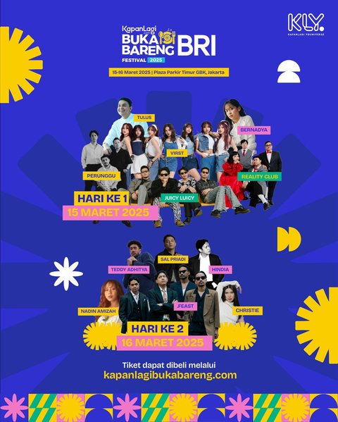 Selamat! Ini Dia Band Submission yang Terpilih untuk Tampil di KapanLagi Buka Bareng BRI Festival 2025