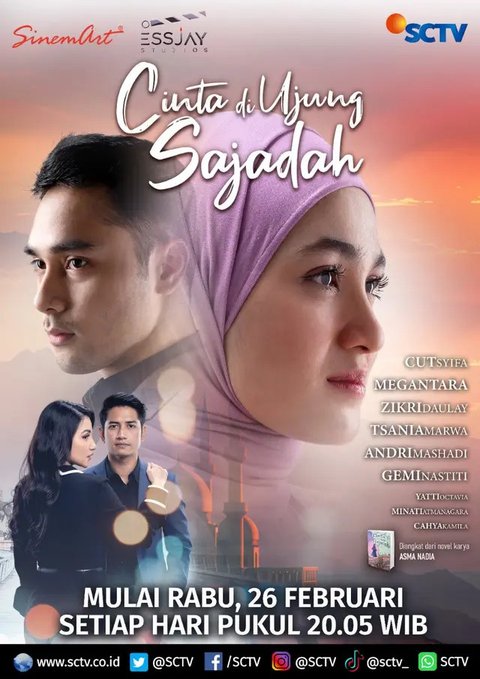 Achmad Megantara berbagi cerita soal karakter Hafiz yang diperankannya dalam sinetron SCTV Cinta di Ujung Sajadah yang diadaptasi dari novel Asma Nadia. (Foto: Dok. Instagram @sinemart_ph)