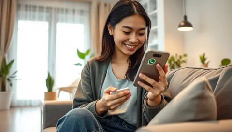 Ilustrasi tampilan WhatsApp. (Sumber foto: Pexels.com)