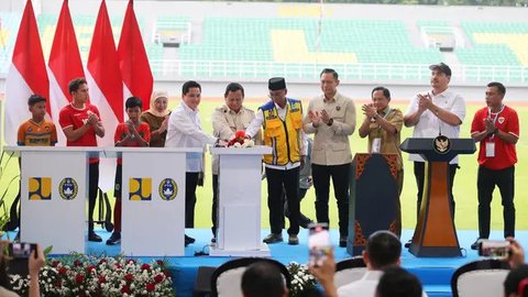 Renovasi 17 stadion berstandar FIFA yang tersebar di sejumlah daerah ini menjadi bagian dari komitmen pemerintah pusat dalam meningkatkan kualitas infrastruktur sepak bola di Indonesia. (Foto: Dokumentasi PSSI)