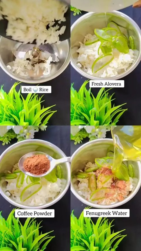 Bahan dan langkah pembuatan masker rambut alami (Instagram/@beautywithsunanda0795)