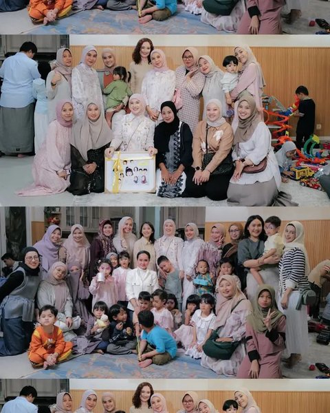 Potret Bukber Teman-Teman Anak Irish Bella di Rumah. (Sumber: Instagram/_irishbella_)