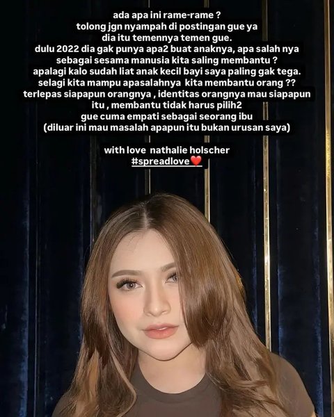 Isu panas Ridwan Kamil dan selebgram Lisa Mariana menyeret nama Nathalie Holscher. Mantan istri Sule konon pernah membantu Lisa setelah melahirkan. (Foto: Dok. Instagram @nathalieholscher)