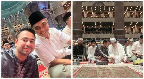 Potret Raffi Ahmad Itikaf di Masjid Istiqlal. (Sumber: Instagram/raffinagita1717)