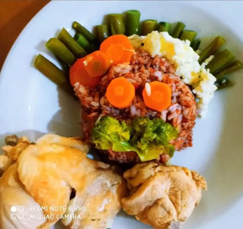 Bento Sehat untuk Kolesterol atau Diet Gula (Foto: Chanchal Kaur on Cookpad)