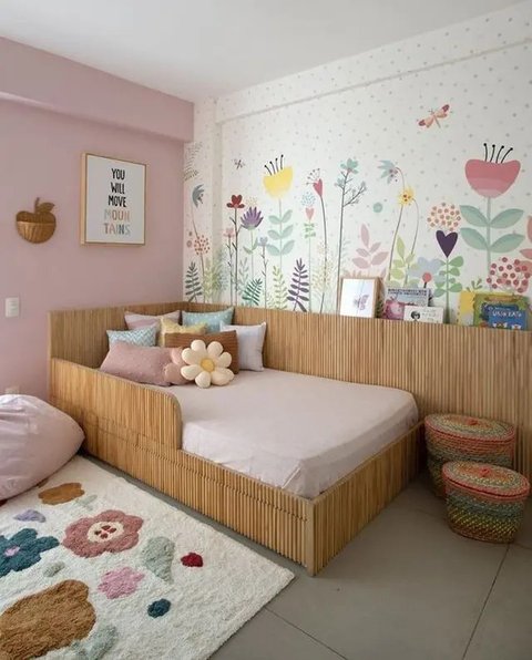 ilustrasi desain kamar anak perempuan by pinterest