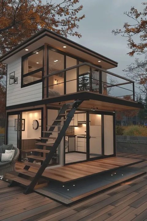 ilustrasi rumah modern tropis by Importir
