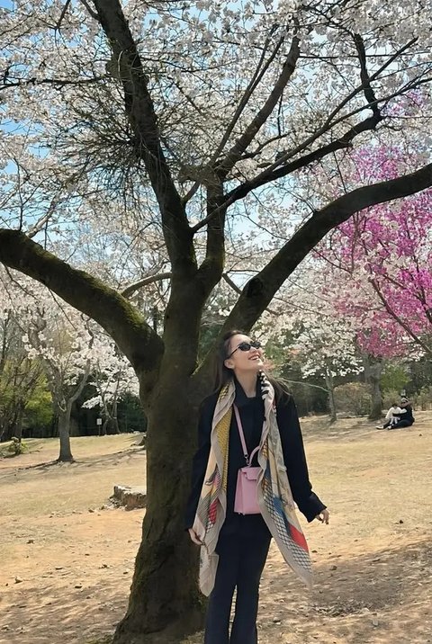 Ayu Ting Ting Berburu Sakura di Jepang (Sumber: IG/@ayutingting92)