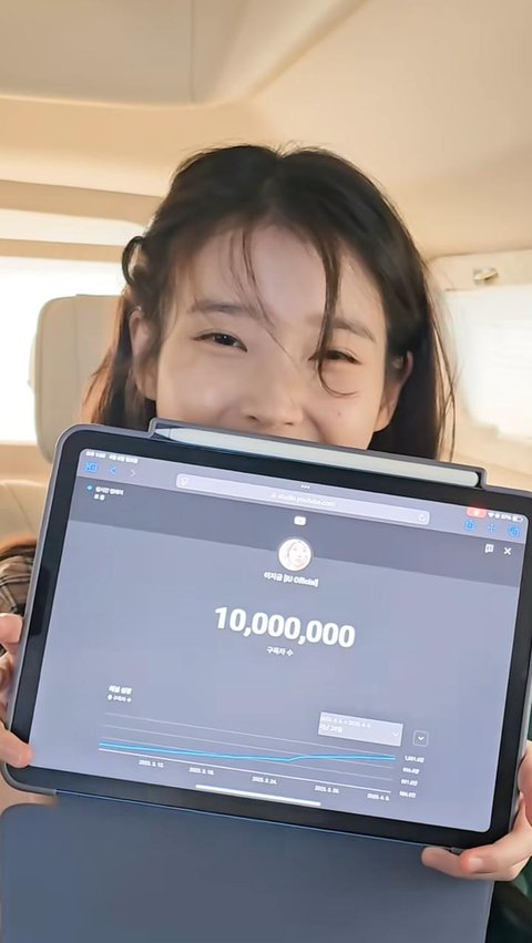 IU Rayakan 10 Juta Subscriber YouTube dengan  Penuh Canda dan Ungkapan Terima Kasih