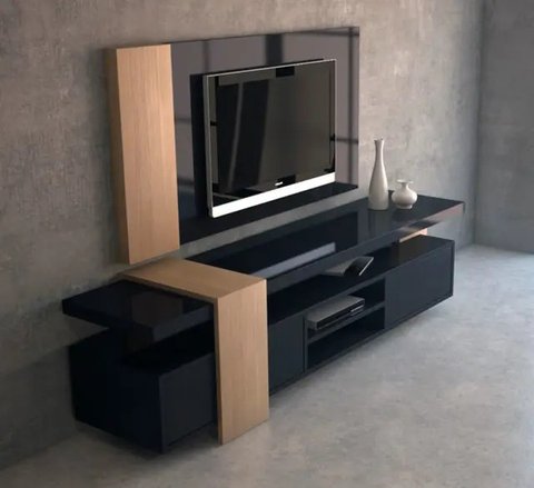 Rak TV Minimalis (Foto: Pinterest/whaianne)