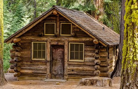 Ilustrasi rumah kayu (Foto: Pinterest)