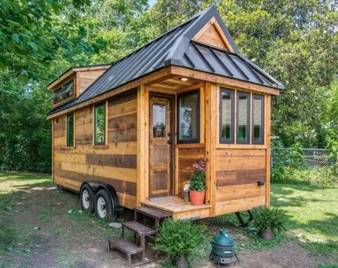 Ilustrasi rumah kayu (Foto: Pinterest)