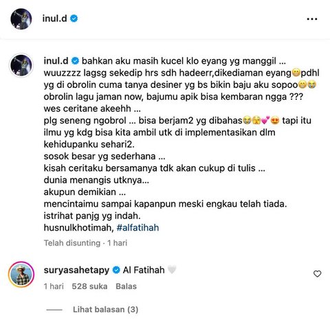 Ada Ruang Hati Kosong, Yang Mengisi Telah Pergi