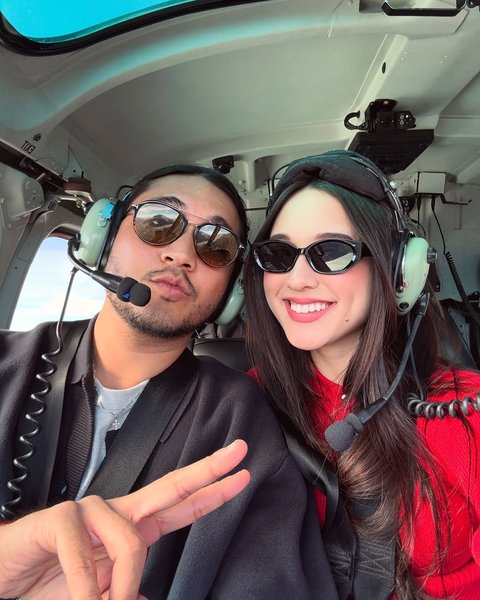 4 Potret Cantik Yasmin Napper Liburan ke New Zeland, Kompak dengan Giorgino Abraham Naik Helikopter