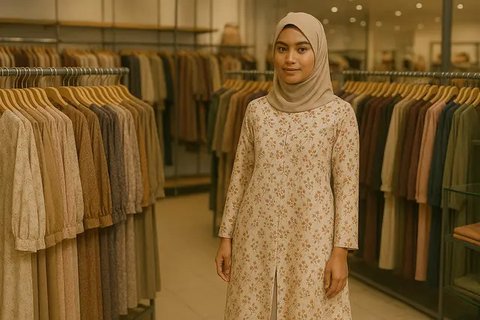 6 Model Gamis dengan Gaya Simpel tapi Mewah dan Fashionable, Bikin Tampilanmu Makin Elegan