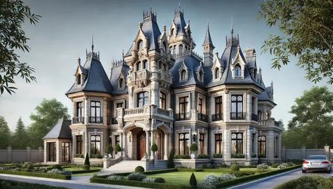 Rumah indah bak rumah dongeng (Foto: Rizka Nur Laily via ChatGPT)