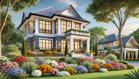 Rumah indah bak rumah dongeng (Foto: Rizka Nur Laily via ChatGPT)