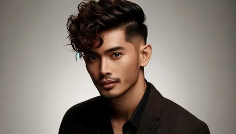 Gaya Rambut Ikal yang Bikin Ganteng di Tahun 2025 (Foto: Rizka Nur Laily via ChatGPT)
