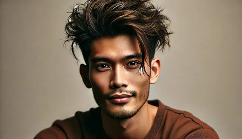 Gaya Rambut Ikal yang Bikin Ganteng di Tahun 2025 (Foto: Rizka Nur Laily via ChatGPT)