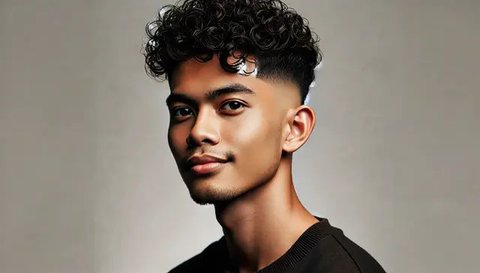 Gaya Rambut Ikal yang Bikin Ganteng di Tahun 2025 (Foto: Rizka Nur Laily via ChatGPT)