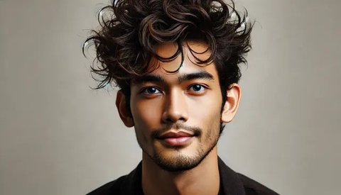 Gaya Rambut Ikal yang Bikin Ganteng di Tahun 2025 (Foto: Rizka Nur Laily via ChatGPT)