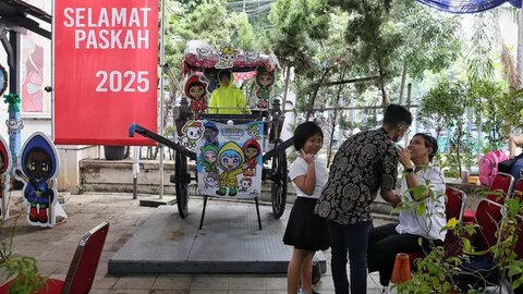 Suasana Misa Kamis Putih di Gereja Katedral Jakarta Berlangsung Khidmat