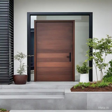 Model Pintu Rumah 1 Pintu