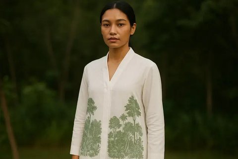 Model Kebaya Kartini Panjang (Foto: Rizka Nur Laily via ChatGPT)