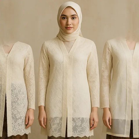Model Kebaya Kartini Panjang (Foto: Rizka Nur Laily via ChatGPT)