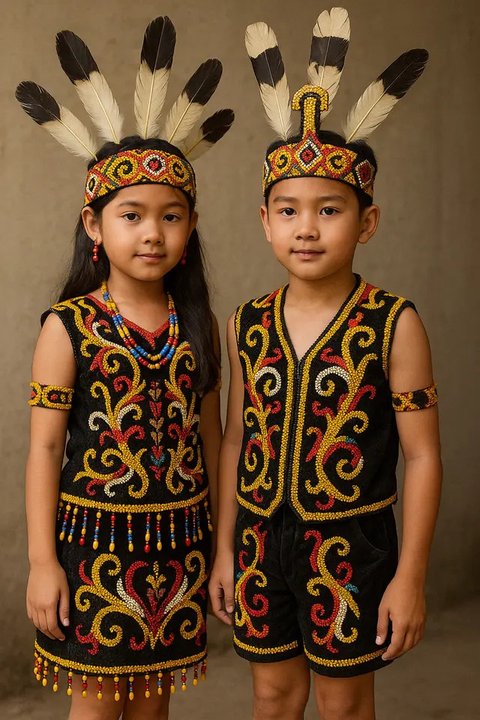 Baju Adat Minangkabau (Foto: Rizka Nur Laily via ChatGPT)