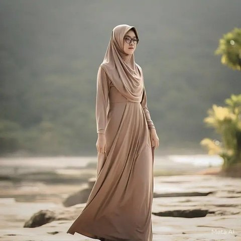 Gamis A-Line untuk Seluruh Bentuk Badan