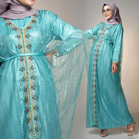 Inspirasi Tampil Elegan di 2025, Simak 8 Model Gamis Kaftan untuk Acara Formal atau Pesta