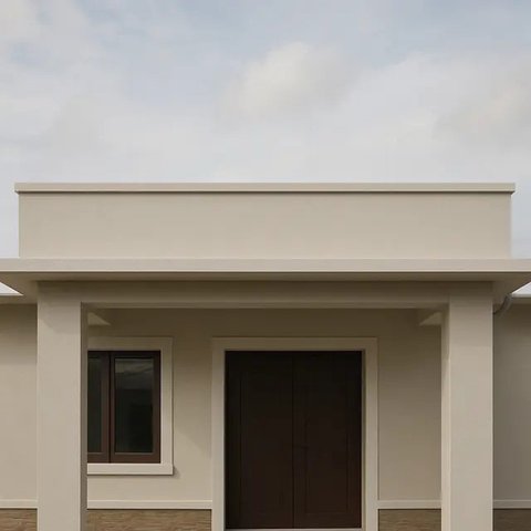 Model Atap Rumah Bagian Depan (Foto: Rizka Nur Laily via ChatGPT)