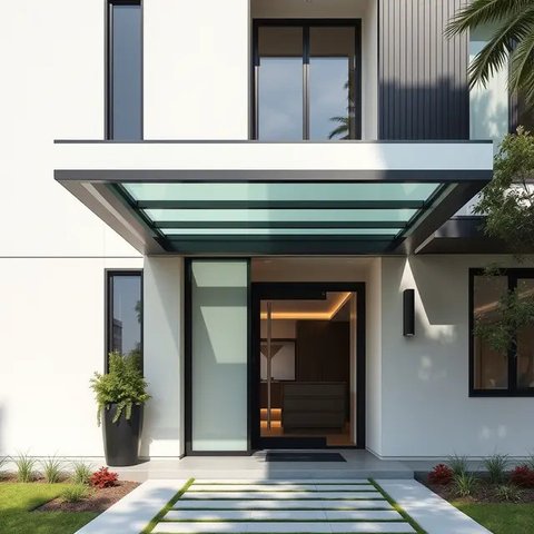 Tren Model Teras Rumah Terbaru Kanopi 2025 (Sumber: qwen.ai)