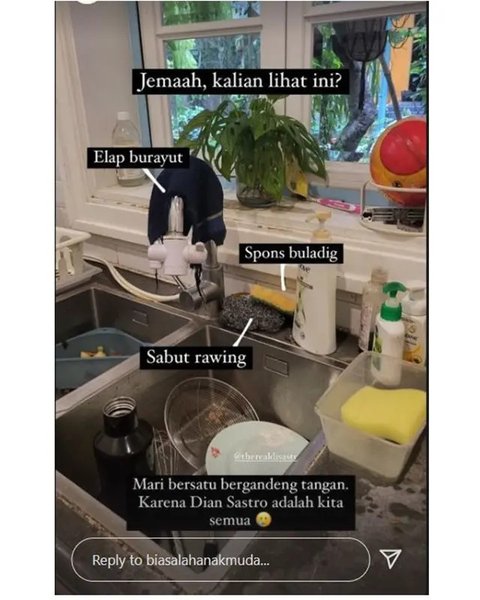 Bukan Setting Film, Ini Dapur Asli Dian Sastrowardoyo yang Super Estetik