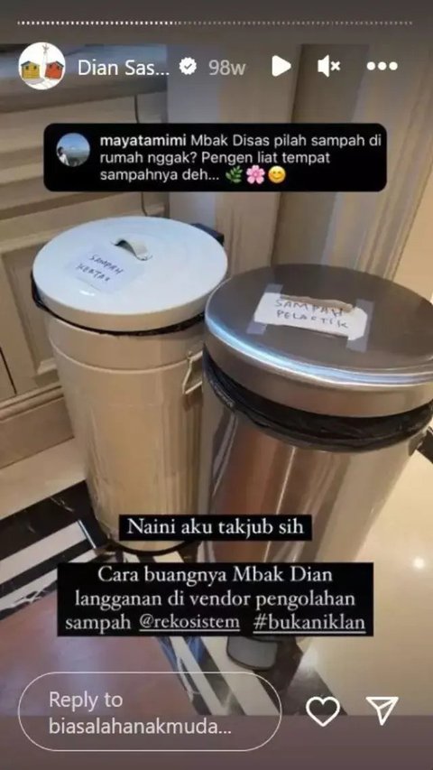 Bukan Setting Film, Ini Dapur Asli Dian Sastrowardoyo yang Super Estetik