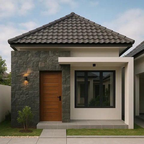 8 Rekomendasi Model Batu Alam Dinding Luar Rumah di 2025, Bikin Hunian Makin Estetik dan Cantik
