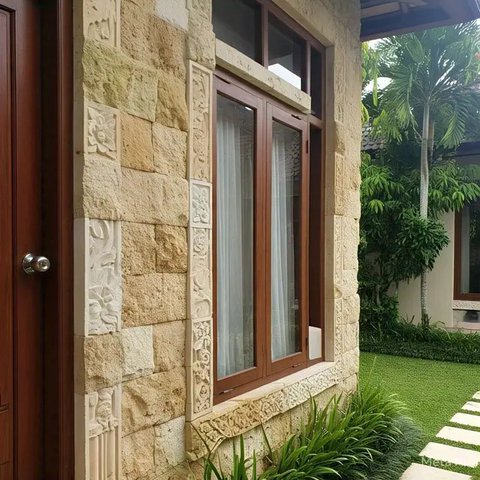 8 Rekomendasi Model Batu Alam Dinding Luar Rumah di 2025, Bikin Hunian Makin Estetik dan Cantik