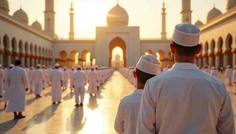Sejumlah petugas menyiapkan sapi kurban yang akan disembelih. (merdeka.com/Arie Basuki)