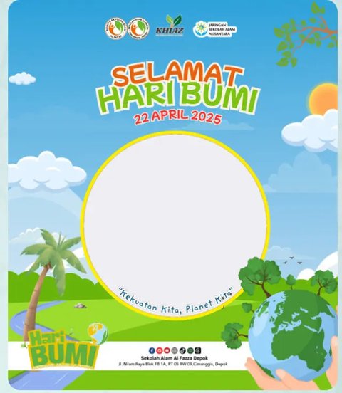 8 Link Twibbon Hari Bumi Gratis yang Simpel dan Elegan, Desainnya Tidak Pasaran (Foto: Canva/Canva Creative Studio)