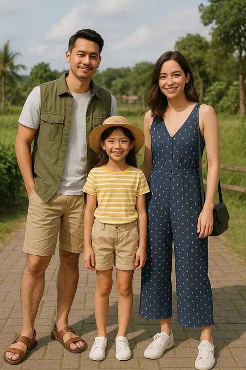 Smart Casual Outfit untuk Keluarga Muda di Tahun 2025 (Foto: Rizka Nur Laily via ChatGPT)