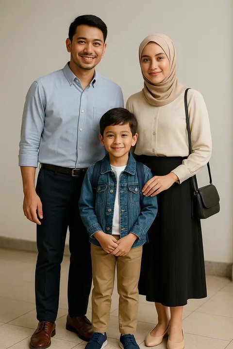 Smart Casual Outfit untuk Keluarga Muda di Tahun 2025 (Foto: Rizka Nur Laily via ChatGPT)