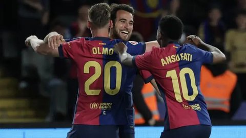 Barcelona Cuma Cetak 1 Gol dari 40 Tembakan, Begini Reaksi Hansi Flick