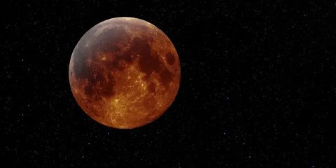 Pemandangan penumbra saat mulai menutupi permukaan bulan pada proses terjadinya gerhana bulan yang terlihat di atas langit Jakarta, Rabu (31/1). Gerhana Bulan Total ini disertai dengan Superm