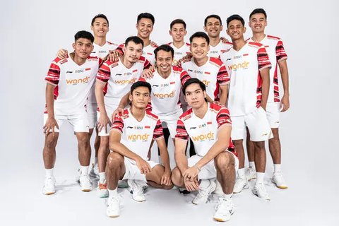 Skuad Indonesia di Piala Sudirman 2025. Kejuaraan bulu tangkis beregu campuran yang berlangsung di China, 27 April sampai 5 Mei. (foto: PBSI)