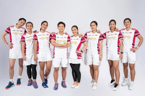 Skuad Indonesia di Piala Sudirman 2025. Kejuaraan bulu tangkis beregu campuran yang berlangsung di China, 27 April sampai 5 Mei. (foto: PBSI)