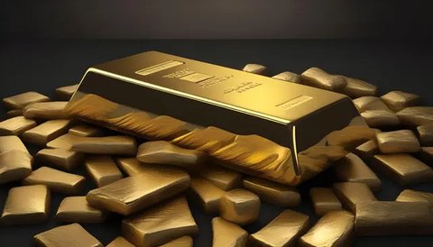 Ilustrasi harga emas dunia (Foto By AI)