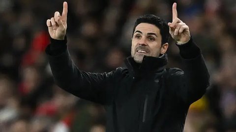Pemain Spanyol, Martin Zubimendi merayakan gol ke gawang Denmark pada laga lanjutan UEFA Nations League di Nueva Condomina Stadium, Murcia, Spanyol, Minggu (13/10/2024) dini hari WIB. (AP Pho