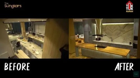 Potret awal dapur Zaskia Sungkar (Image by The Sungkars on Youtube)